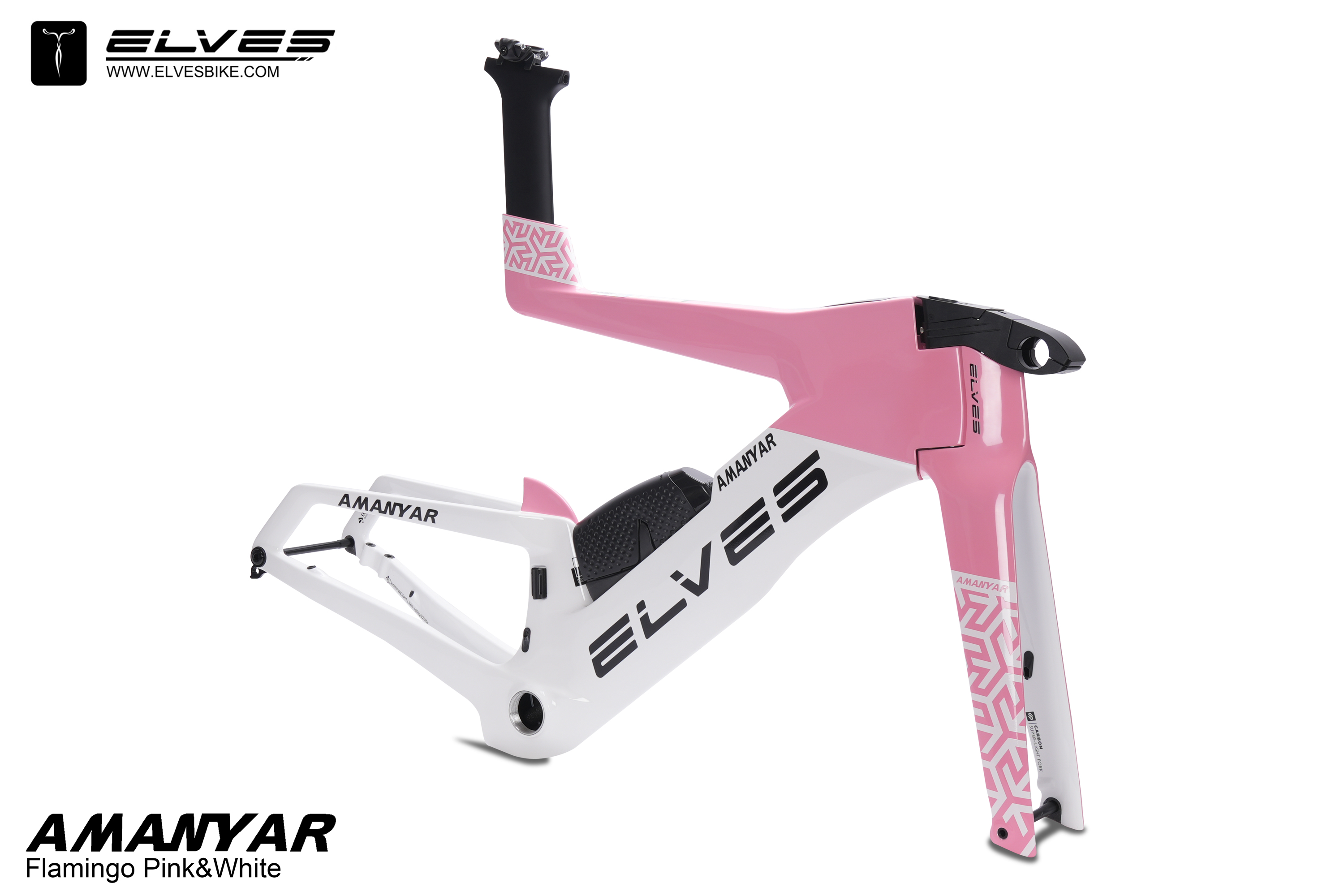 Flamingo Pink & White