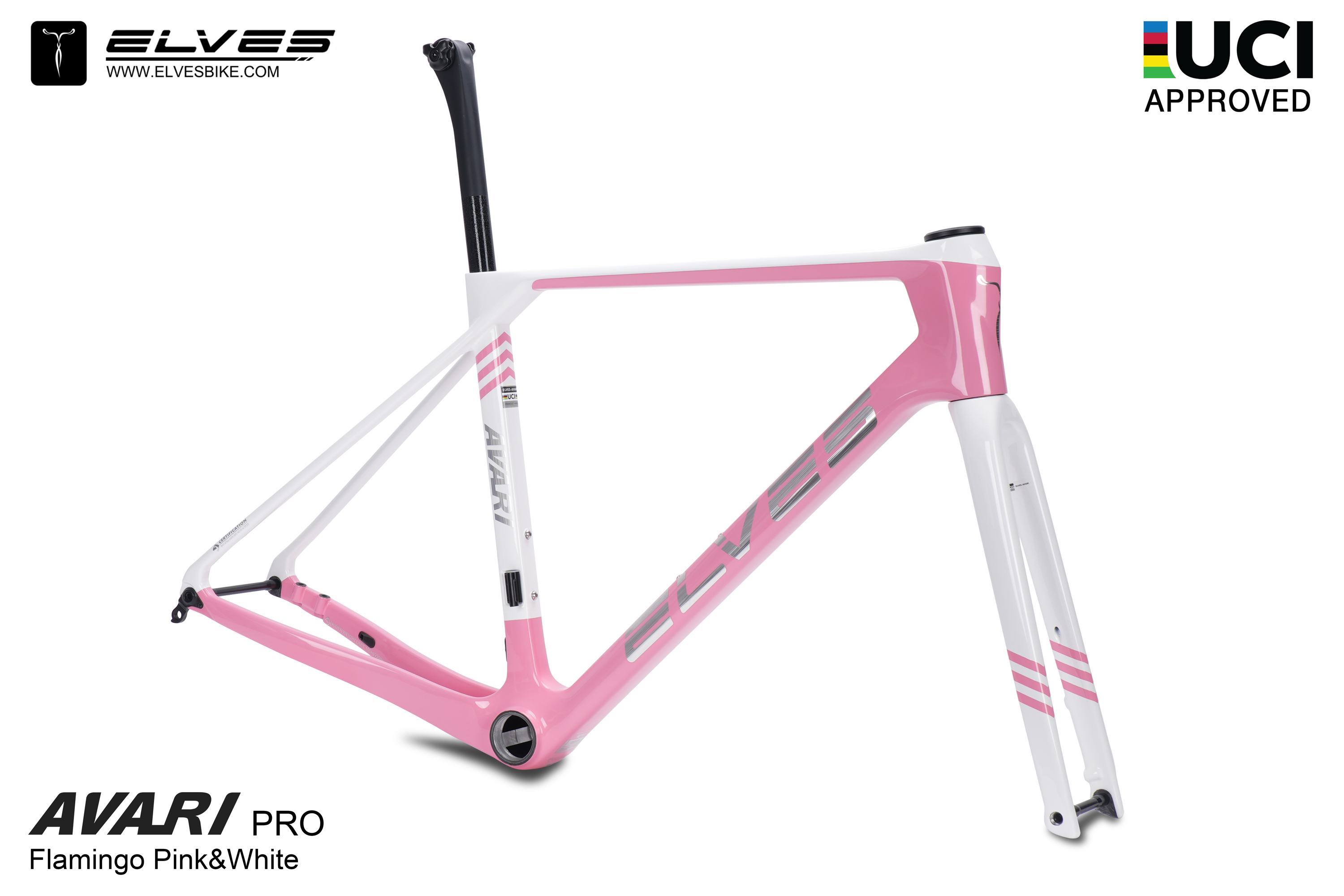 Flamingo Pink & White
